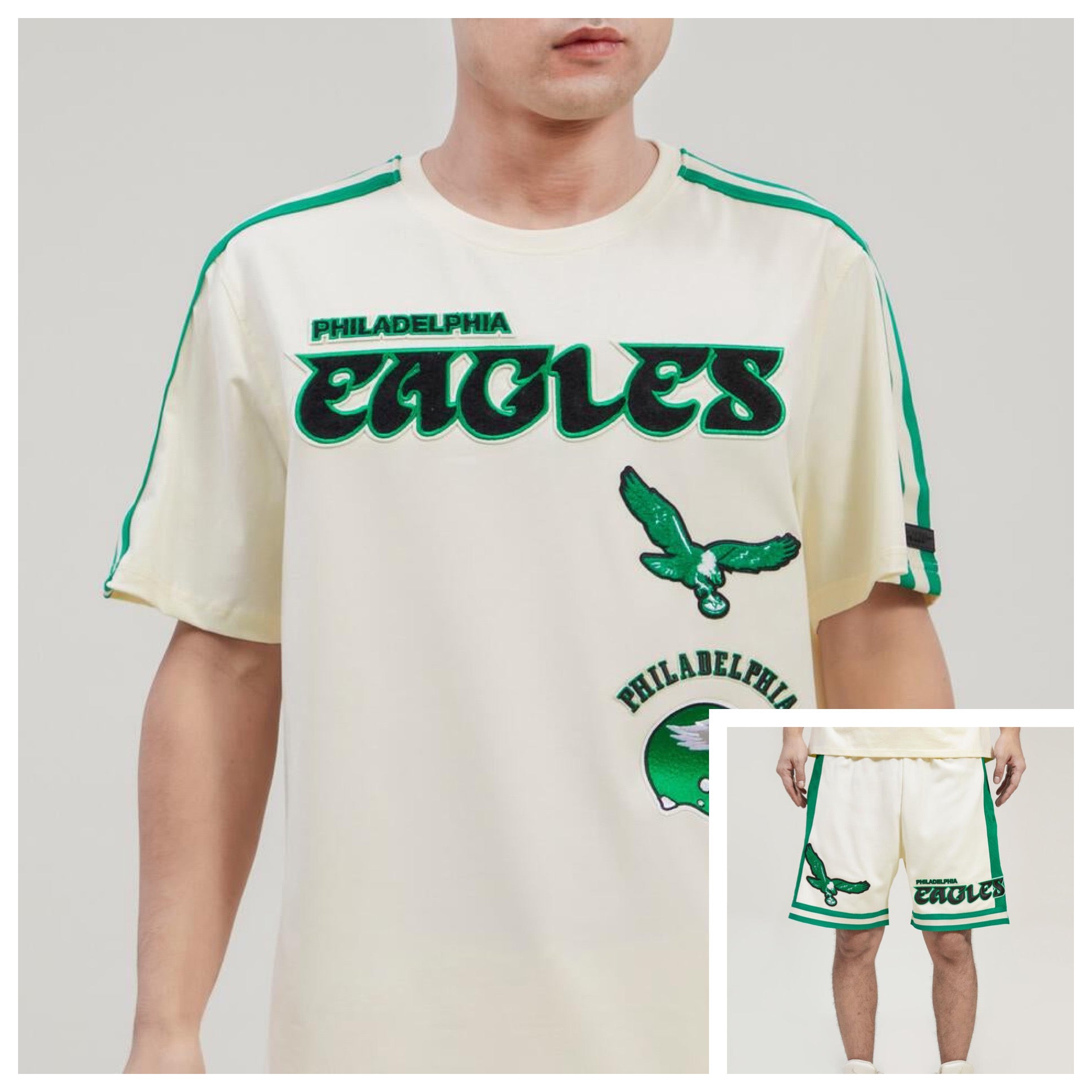 Lids Philadelphia Eagles Pro Standard Old English T-Shirt - Kelly Green