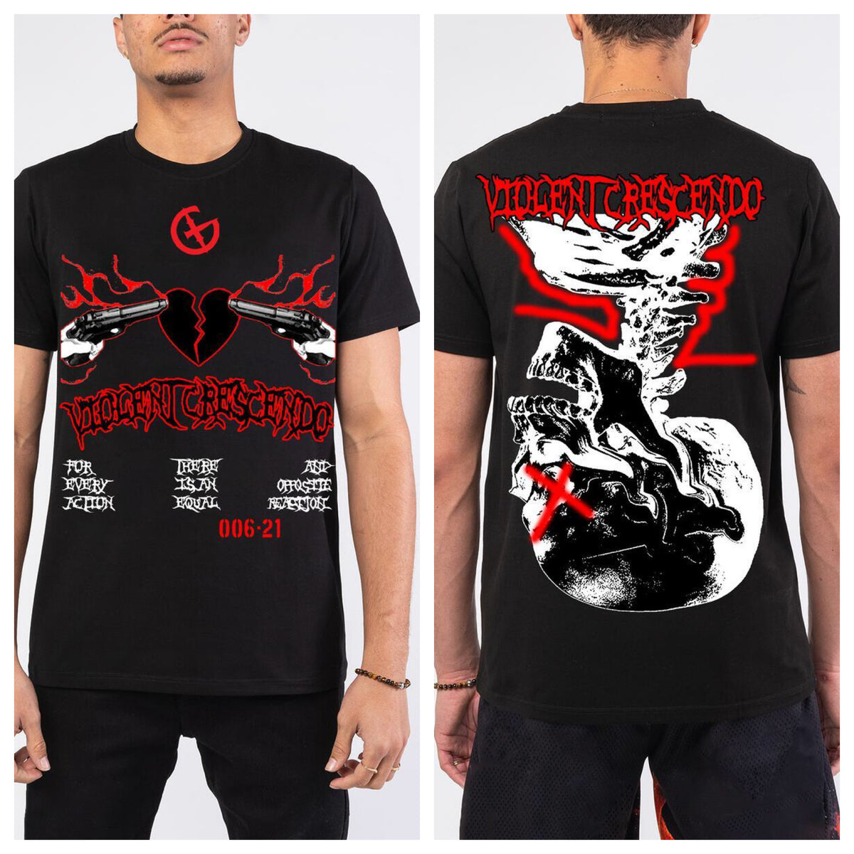 Violent Crescendo T-Shirt-Black/Red