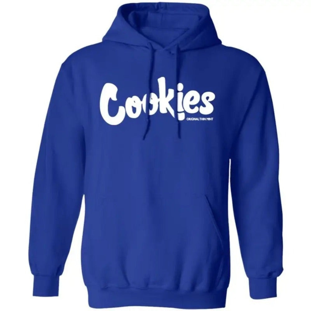 Cookie Men's Logo Fleece Hoodie-Royal-Blue