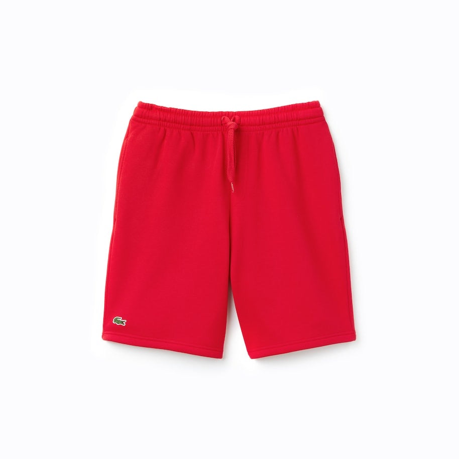 laCoste-Men's SPORT Tennis Fleece Shorts-Red • 240-GH2136-51