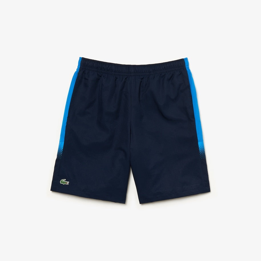 LaCoste-Men's SPORT Lightweight Tennis Shorts-Navy Blue/Blue • 6WF-GH3572