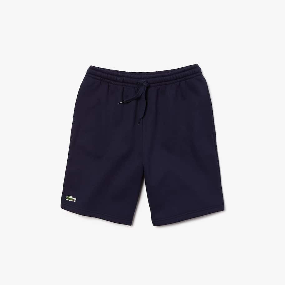 LaCoste-Men's SPORT Tennis Fleece Shorts-Navy Blue•166-GH2136
