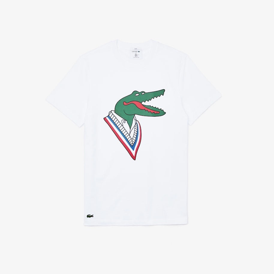 Lacoste x Jean-Michel Tixier T-shirt-White / Red • K01-TH0413