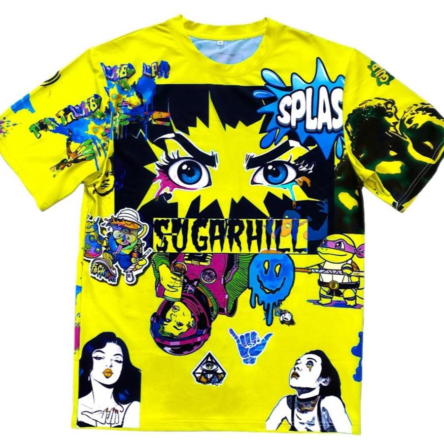 Sugarhill-Psycho Tee-Yellow