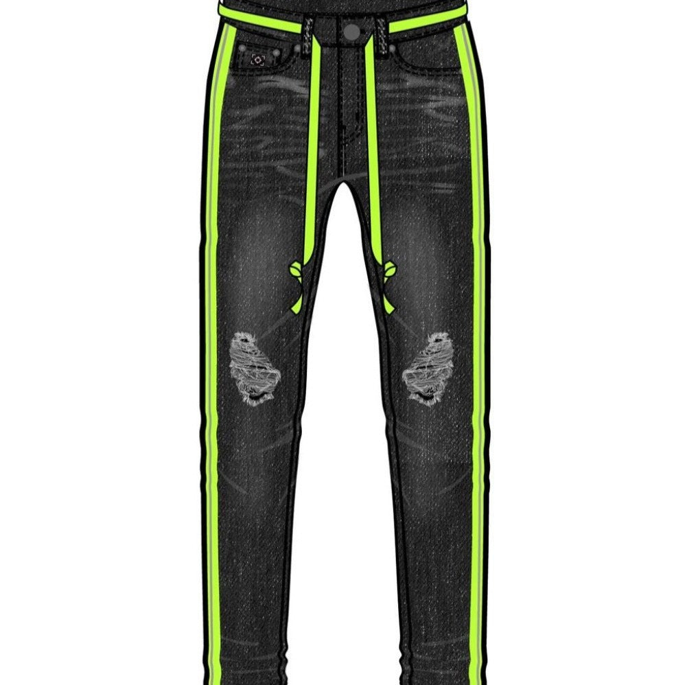 Eternity-Hype Taped Jeans-Volt-E4130403