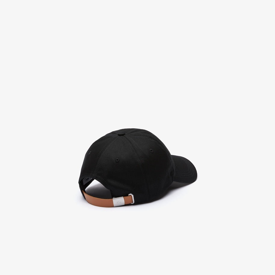 LaCoste-Men's Oversized-Croc Cap-Black • 031-RK4711-51 – Todays