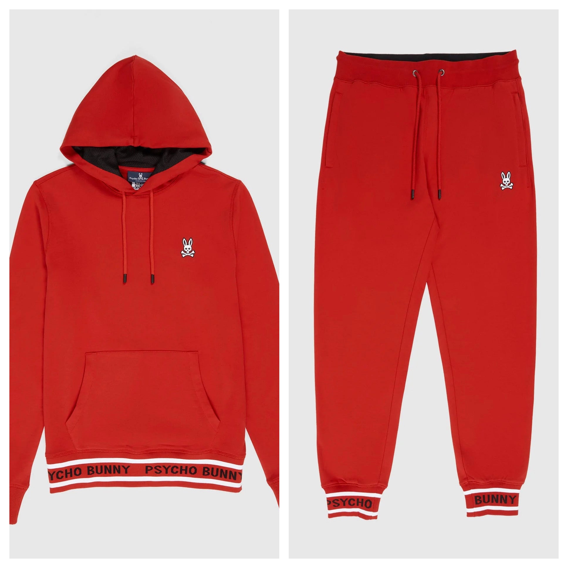 メンズウェア PSYCHO BUNNY Psycho Bunny (B6H257W1FT) - Burks Popover Set - Brilliant Red