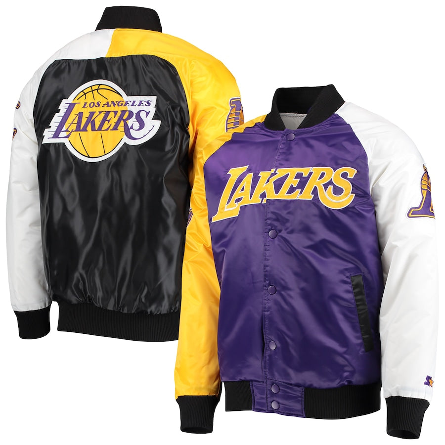 Los Angeles Lakers Tricolor Remix Full-Snap Jacket