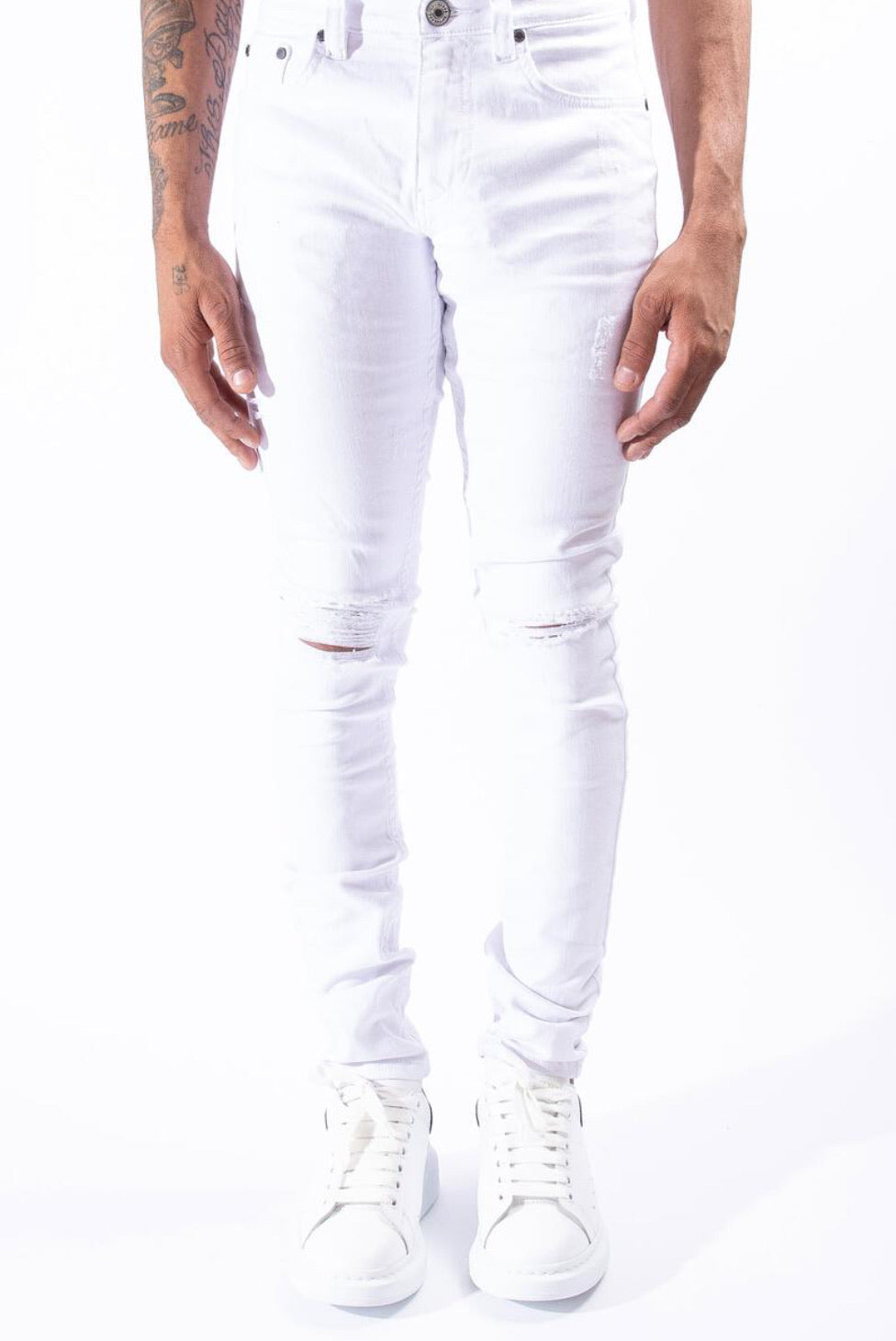 Serenede-Everest Peak Jeans-White