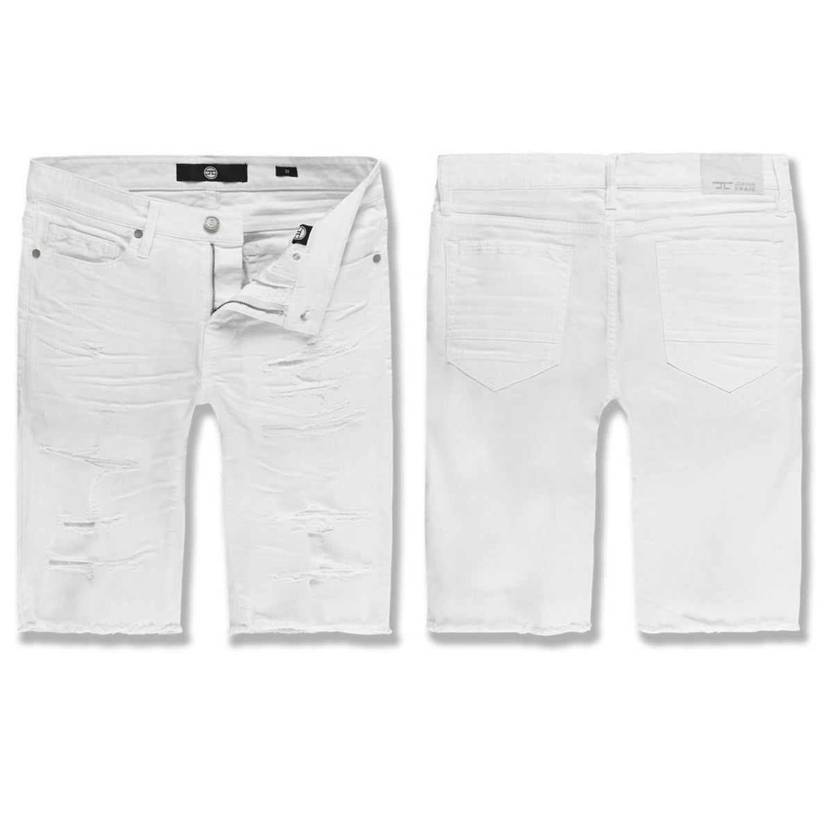 Big Men's Wildwood Twill Shorts-White - J3166SX