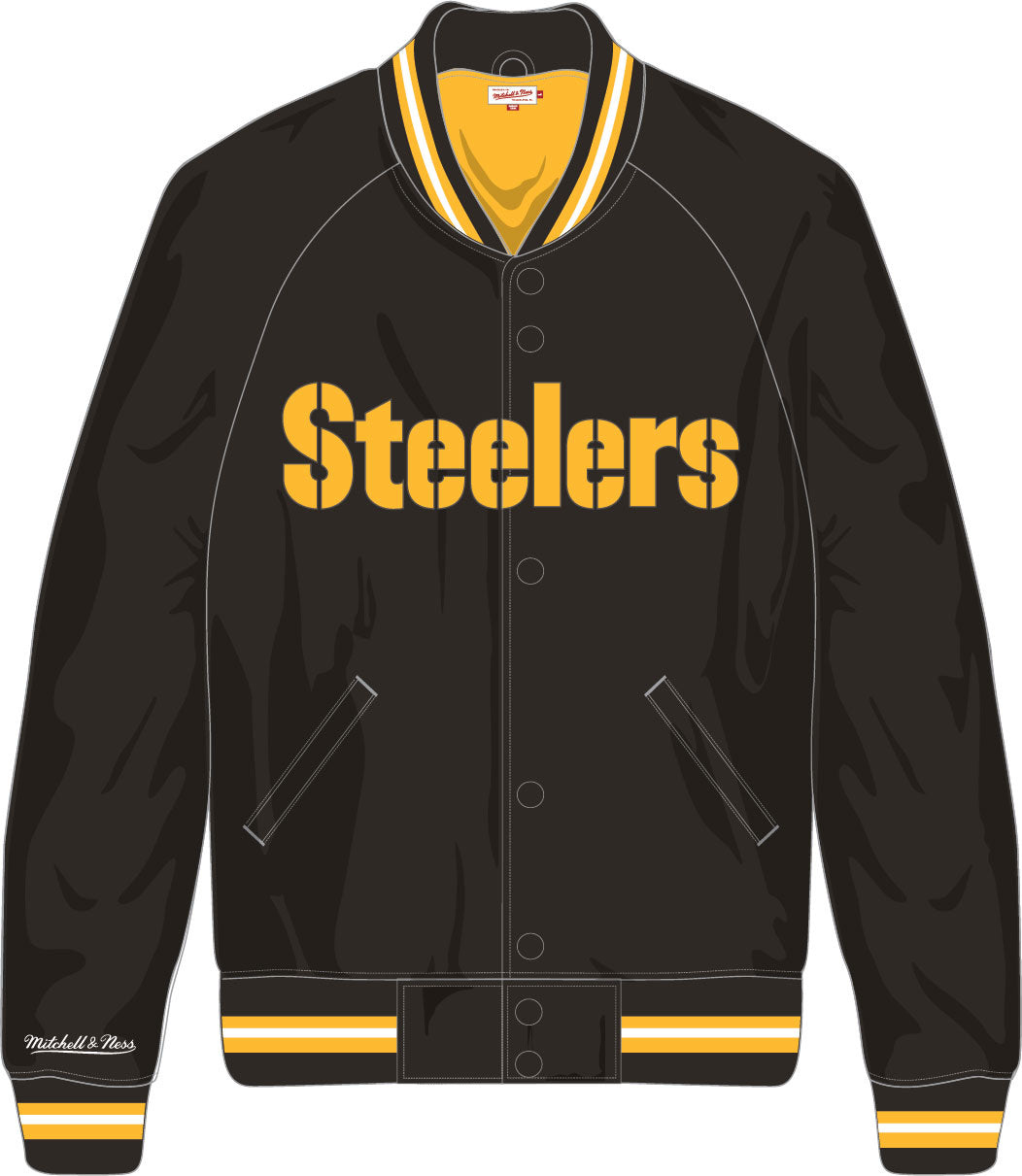 Mitchell and Ness- Pittsburgh Steelers Lightweight Satin Kids Jacket
