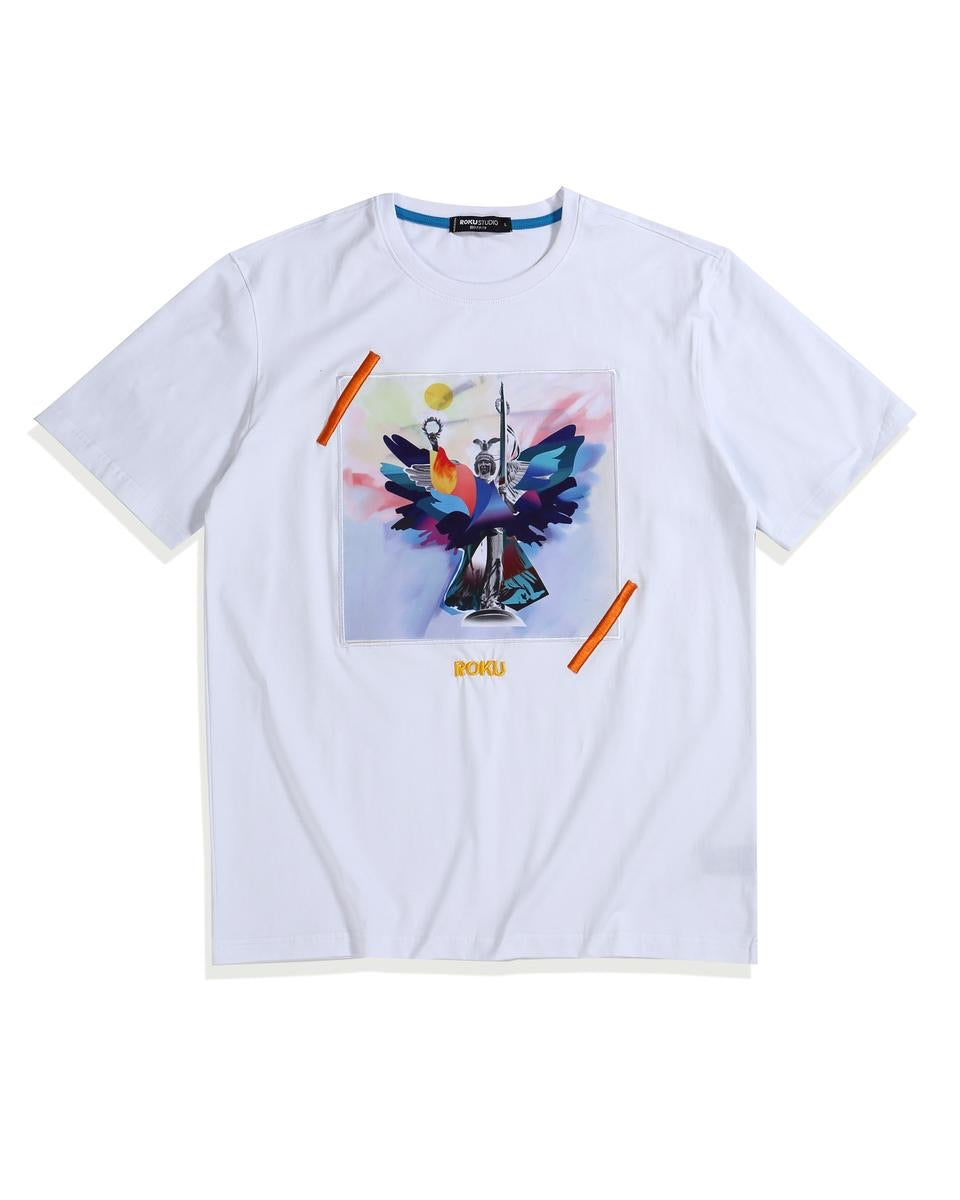 Roku Studio-Victory Angel Shirt-White-RK1480042W