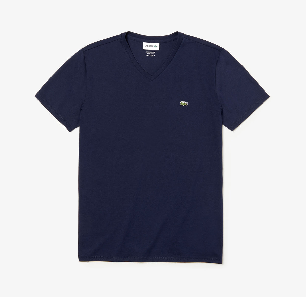 LaCoste-Men's V-neck T-shirt Navy Blue TH6710-51
