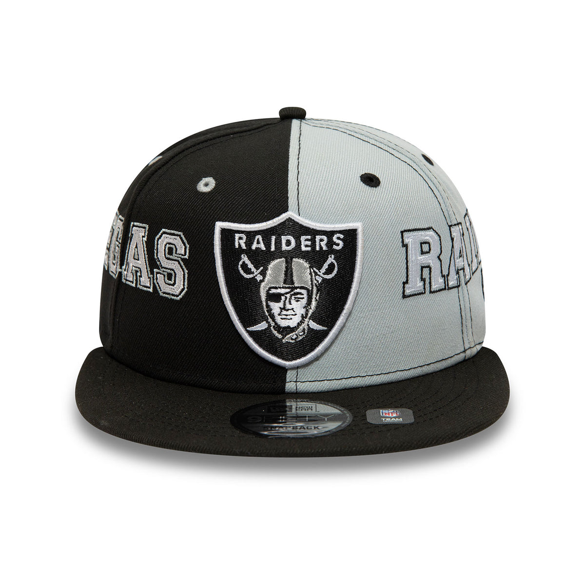 New Era - Las Vegas Raiders Team Split Black Snapback