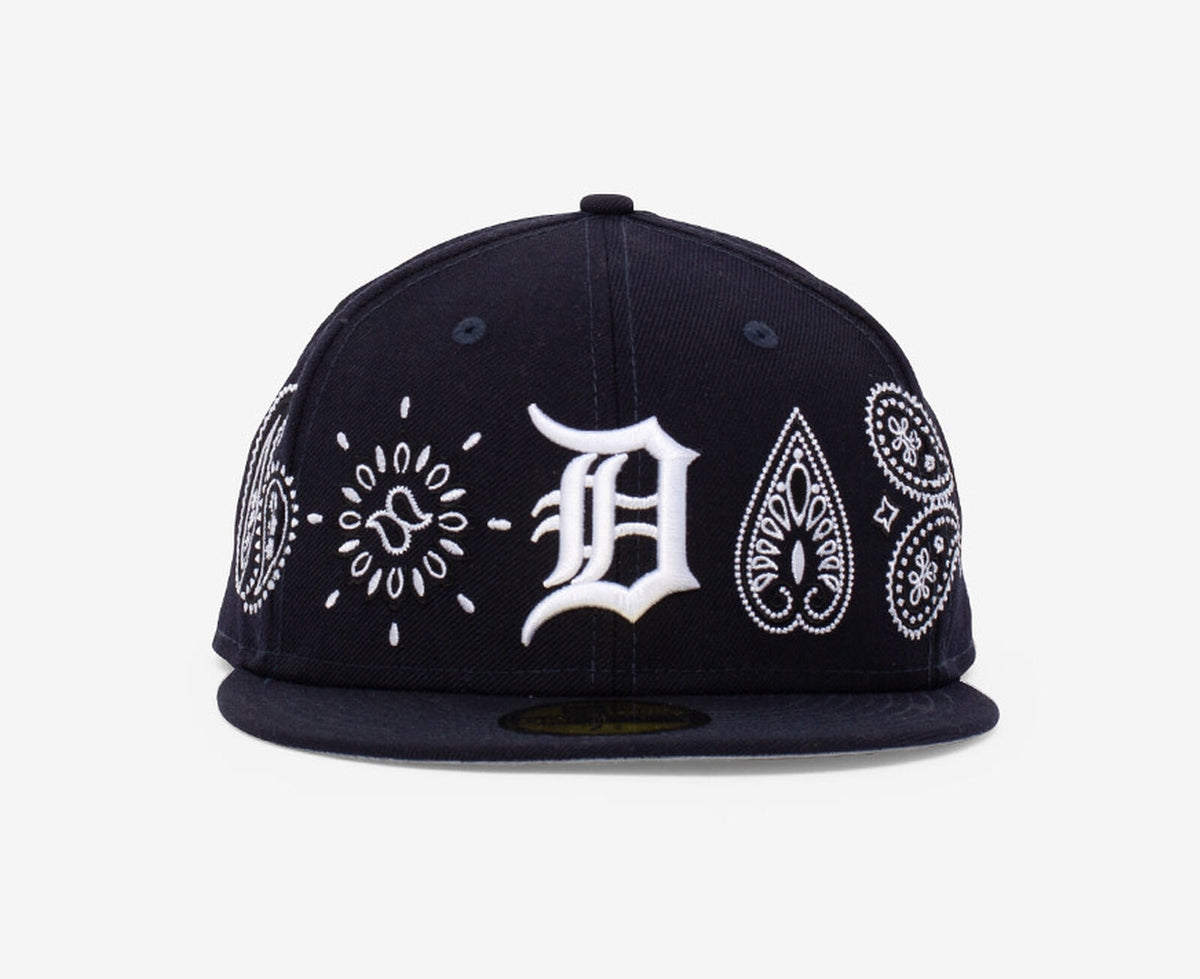 Detroit Tigers New Era Paisley 59FIFTY Fitted Hat - Navy