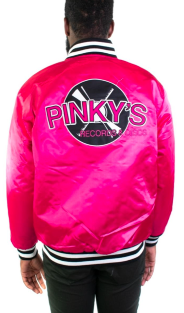 Headgear Classic-Next Friday Pinky's Record Shop Satin Jacket-Pink