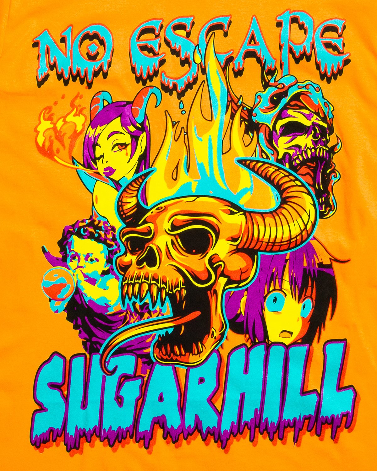 Sugarhill-Beasts Tee-Tangerine