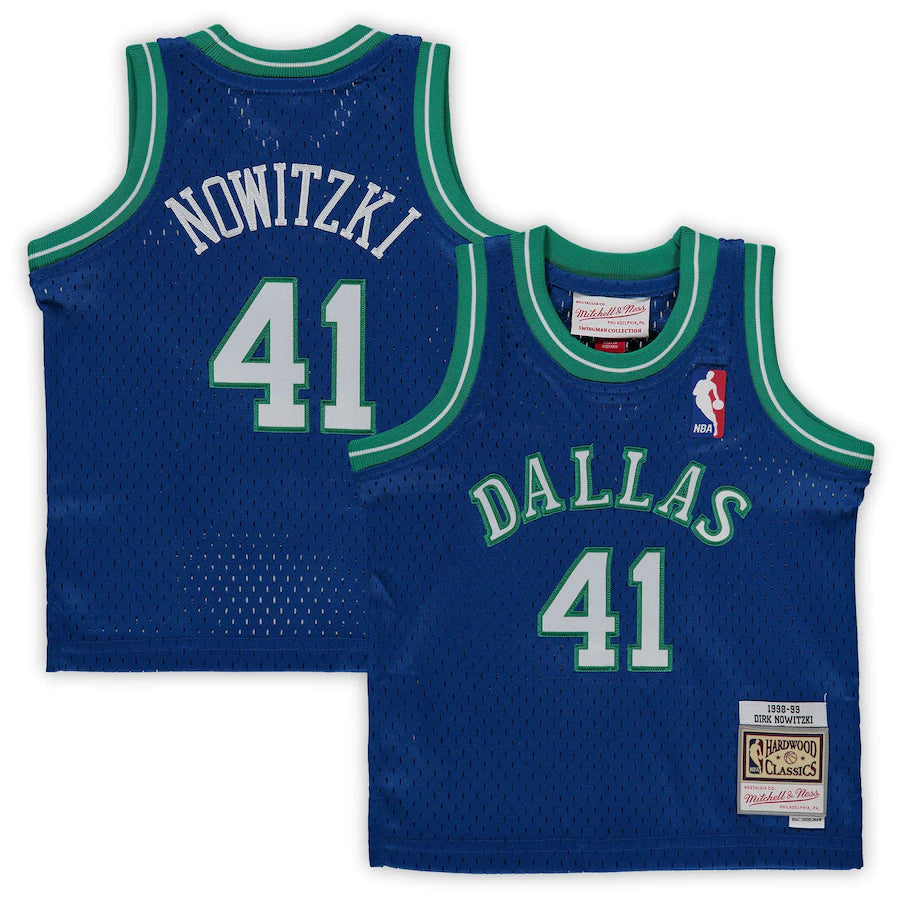 Kids Dallas Mavericks Dirk Nowitzki 1998-99 Jersey