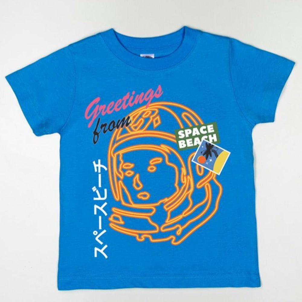 BB Greetings SS Tee-Blue Aster
